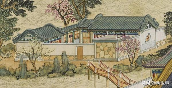 圓明園內觀賞龍舟競渡的蓬島瑤臺