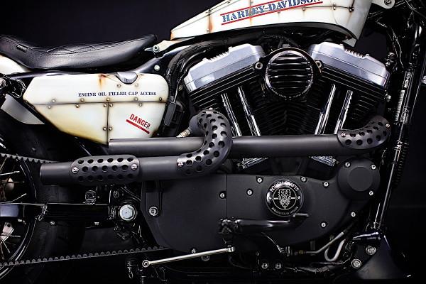 日本人將一輛哈雷&period;戴維森改裝成一輛&OpenCurlyDoubleQuote;破車&rdquo;，但卻酷斃了