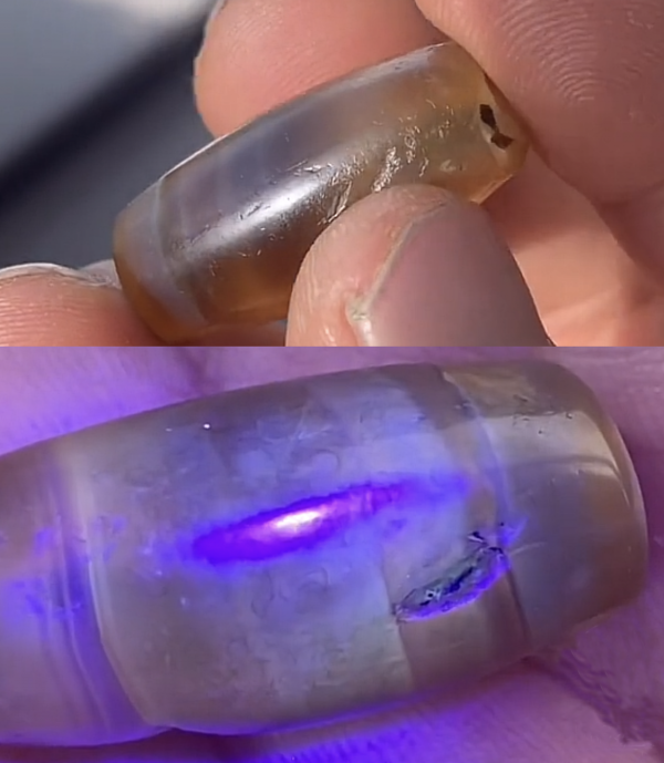 砡知行(4) 讀《解密古代天珠》學習體會之玉髓質珠飾內風化現象 砡知行(4) 讀《解密古代天珠》學習體會之玉髓質珠飾內風化現象