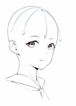 漫畫人物的頭髮怎麼畫？少女短髮繪畫教程