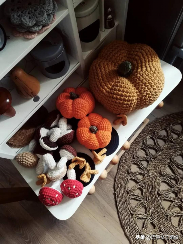 用零線就把蔬菜水果鉤得如此逼真，比新鮮的還要美