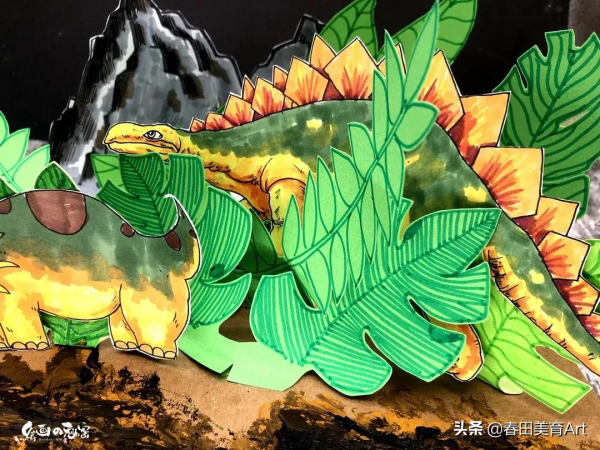 教程丨少兒美術課程《重返侏羅紀》
