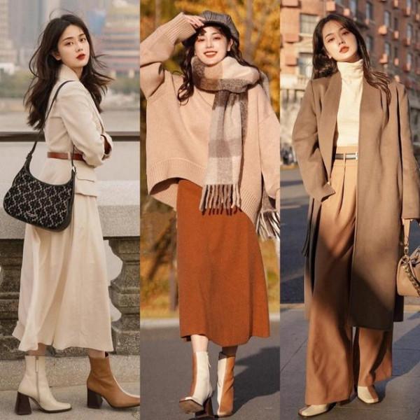 早春，平底鞋就收起來吧！今年流行“高跟短靴+裙子”，洋氣顯高