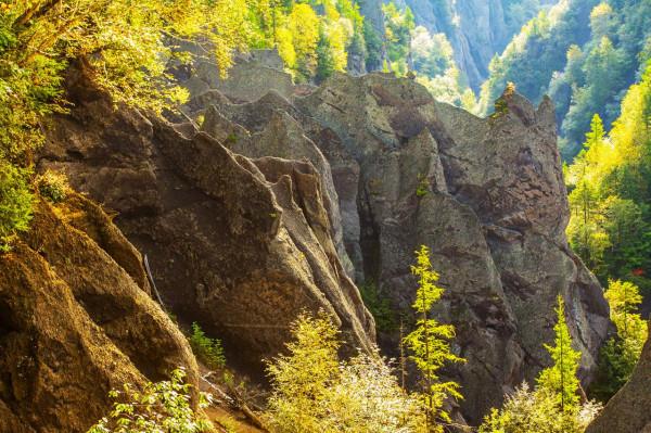 美輪美奐的長白山錦江大峽谷