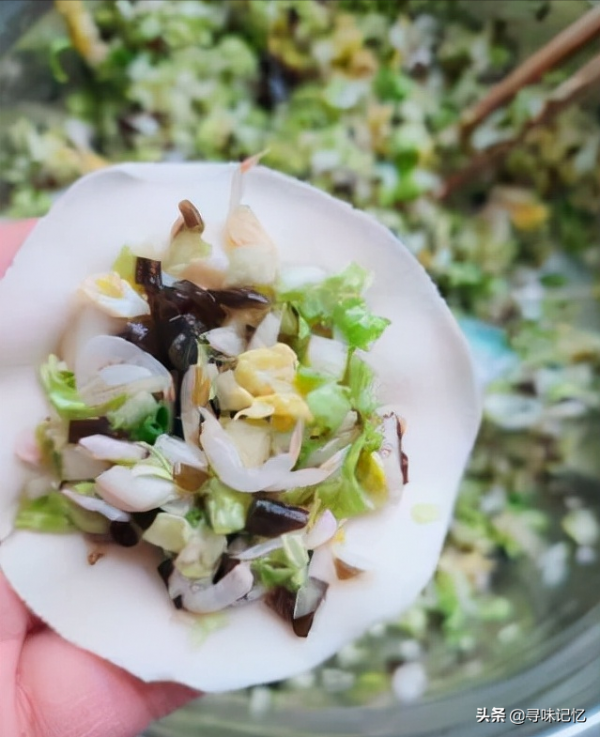 白菜木耳素餡餃子 