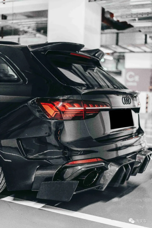 玩過十幾臺車後打造寬體黑武士奧迪A4 Avant，RS4車主看了都點贊