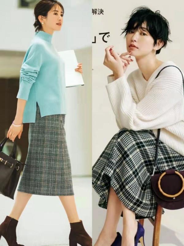 秋季毛衣不一定配闊腿褲,試試“毛衣+呢子裙”,優雅保暖又顯瘦 秋季毛衣不一定配闊腿褲,試試“毛衣+呢子裙”,優雅保暖又顯瘦