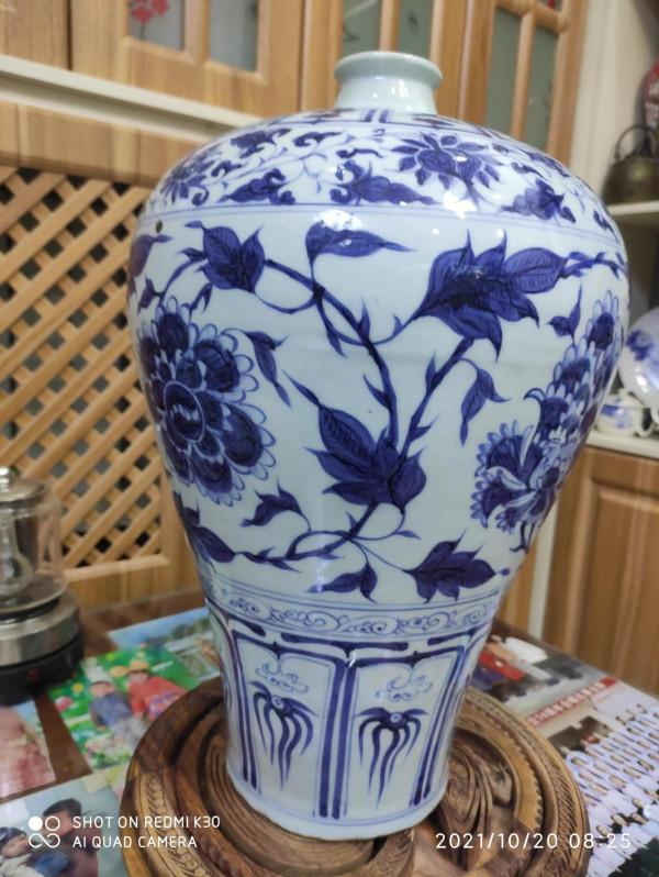 元青花梅瓶標準器鑑賞