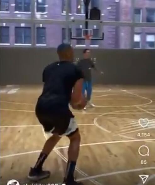 神準,威少練習三分個個空心刷網 神準,威少練習三分個個空心刷網