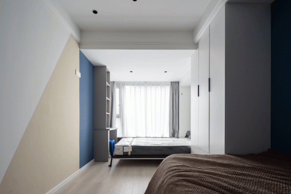 100㎡現代簡約風格新房裝修，法式背景牆溫柔浪漫