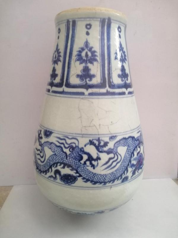 高安窯青花龍鳳紋梅瓶