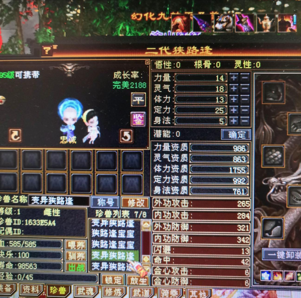 天龍懷舊服老玩家直播生白蛇，出了2594極品！網友：別人家的寶寶