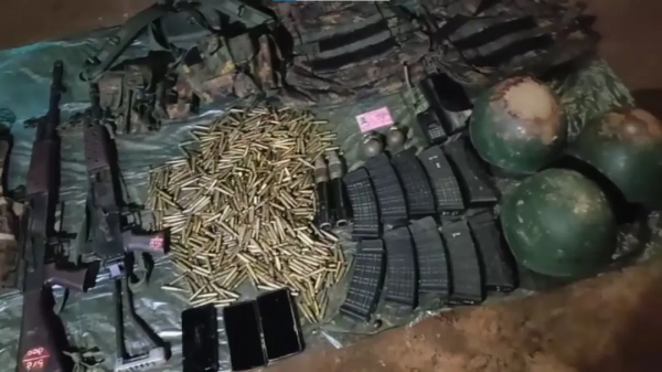 一天時間，緬甸軍方向勐古武裝據點發射近千枚重武器炮彈