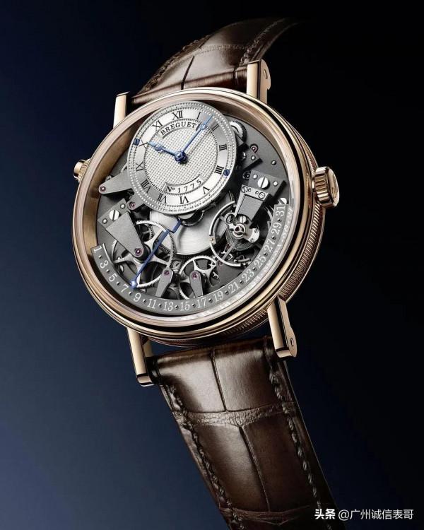 寶璣傳世系列Tradition Quantième Rétrograde 7597日期逆跳腕錶